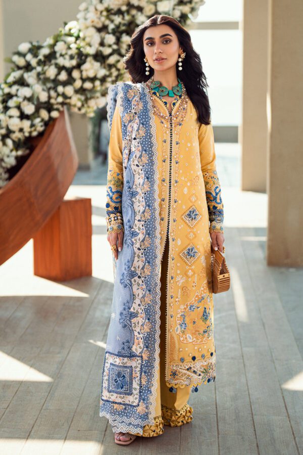 Chikankari Embroidered 3 Piece Luxury Lawn | HS-06-QK
