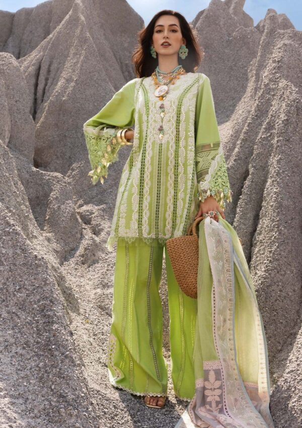 HS Luxury Lawn Suits Unstitched 3 Piece  | SS-HS-B