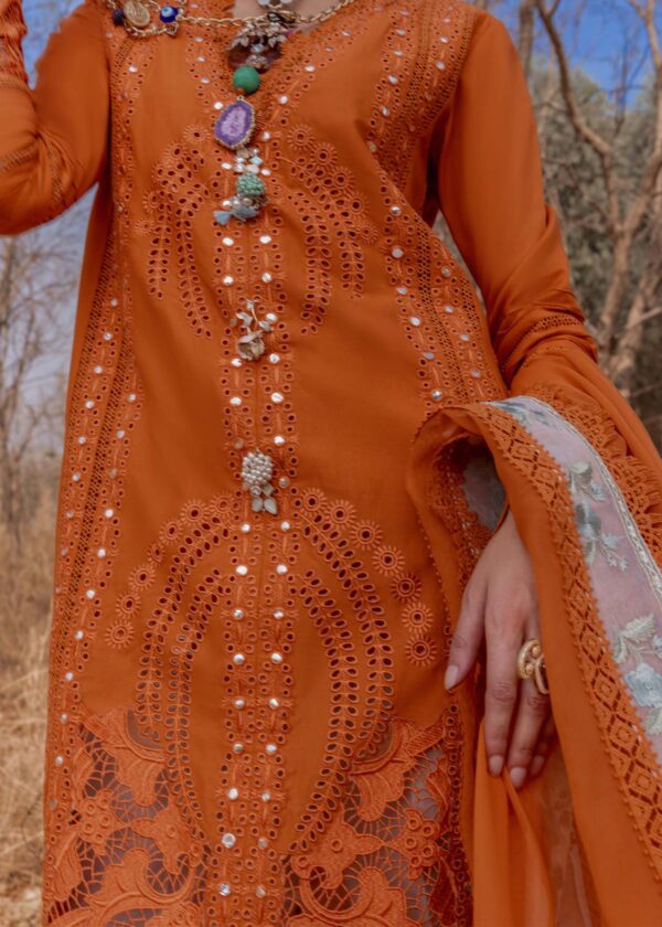 Premium Lawn Embroidered 3 Piece Unstitched Collection | HS-B - Image 5