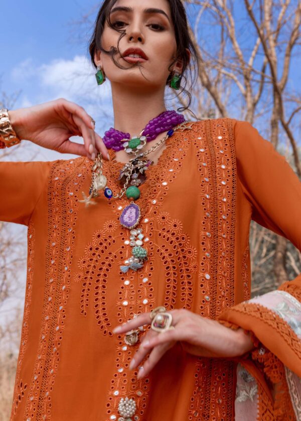 Premium Lawn Embroidered 3 Piece Unstitched Collection | HS-B - Image 6