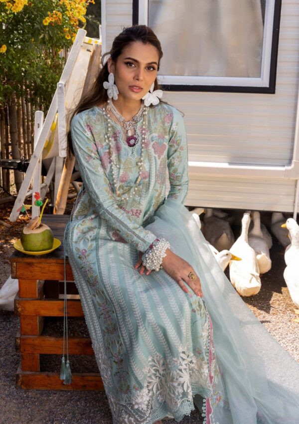 3 Piece Luxury Lawn Collection-DIlARA-A 2025-V3 - Image 2