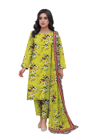 Digital Printed Khaddar Suit - 3 Piece Winter Essential| H.S-04K
