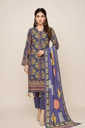 Unstitched Modern Karandi 3-Piece - Craft Your Masterpiece | H.S-R13