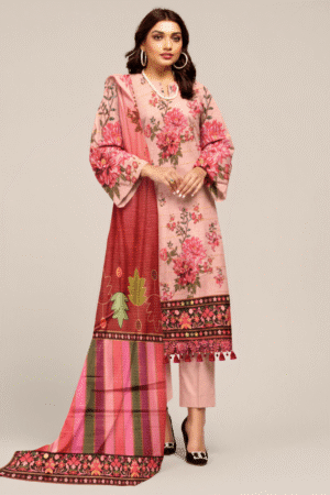 Unstitched Sophisticated Karandi Set - Tailored Just for You | H.S-R14