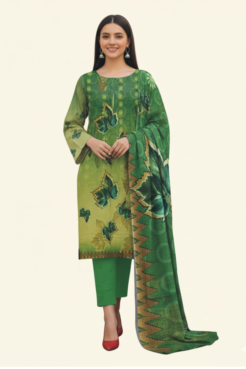 Timeless Print Karandi 3-Piece - Versatile Chic Collection| H.S-R7